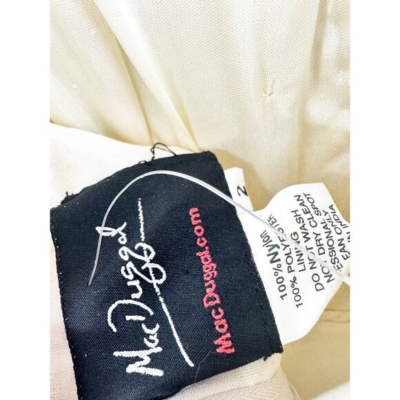 Mac Duggal 5394 Crystal Drop Embellished Column Gown Silver Size 2 - Picture 6 of 9